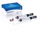 Visalys Core Dentin 2x5ml, 20 db keverőcsőr, 10 db intraorális hegy, 10 db endo csőr